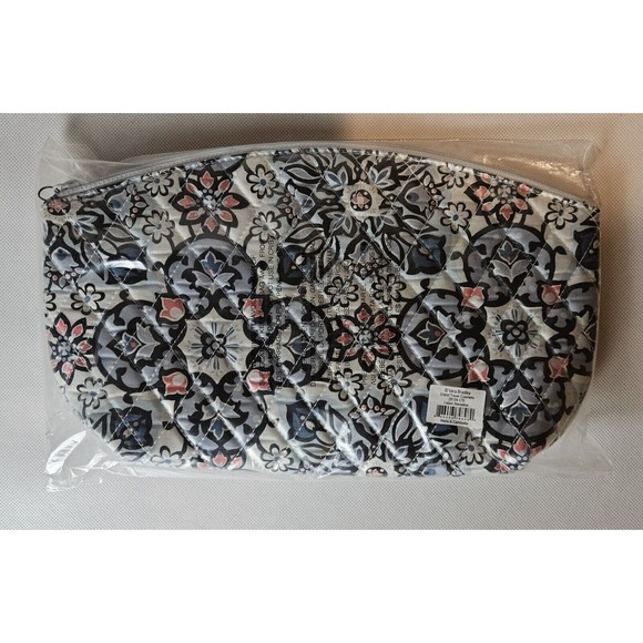 Vera Bradley Grand Travel Cosmetic Bag Lisbon Medallion Pattern - Picture 3 of 3